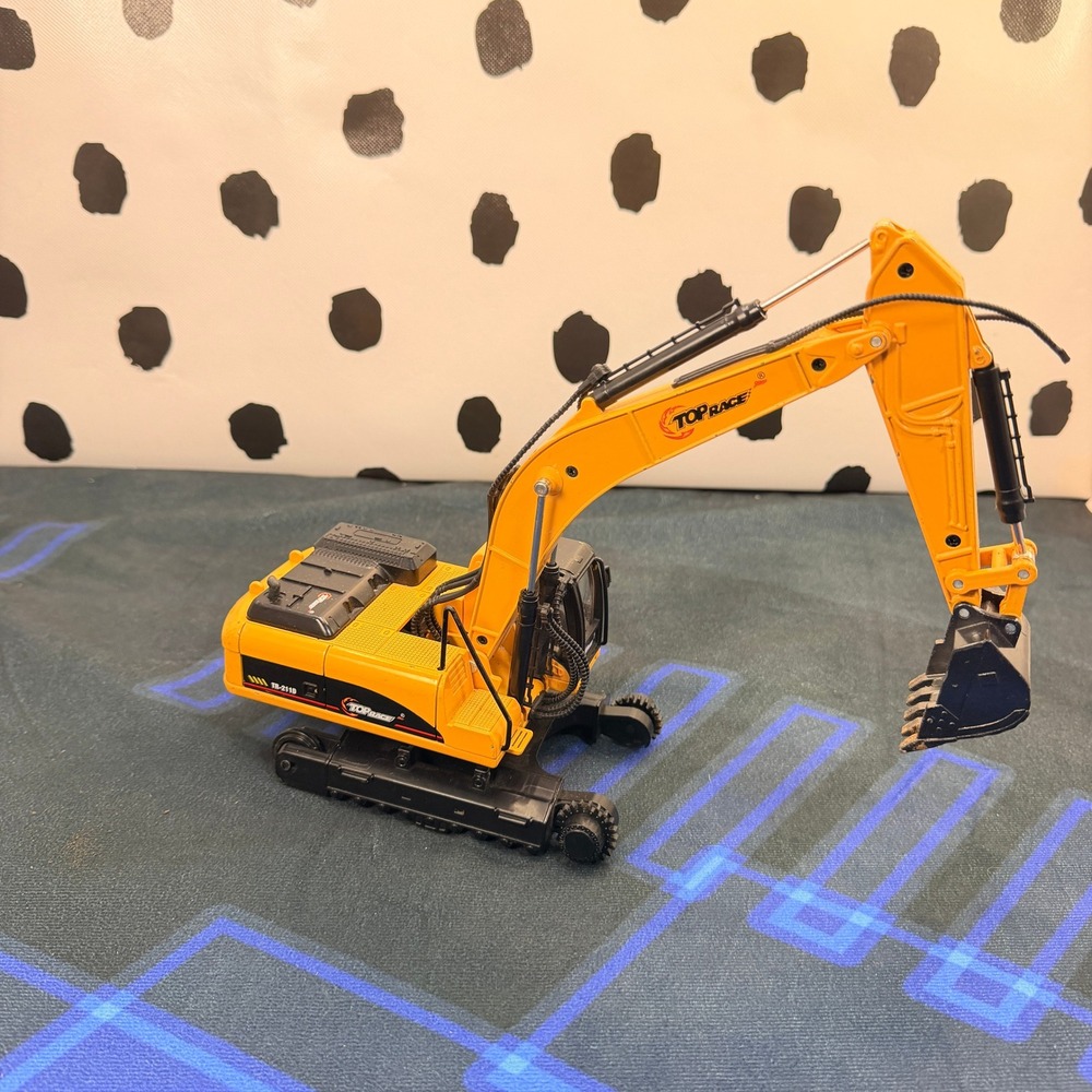 Top Race TR-211D Diecast Metal Excavator 1:40 Scale Digger Construction AS IS